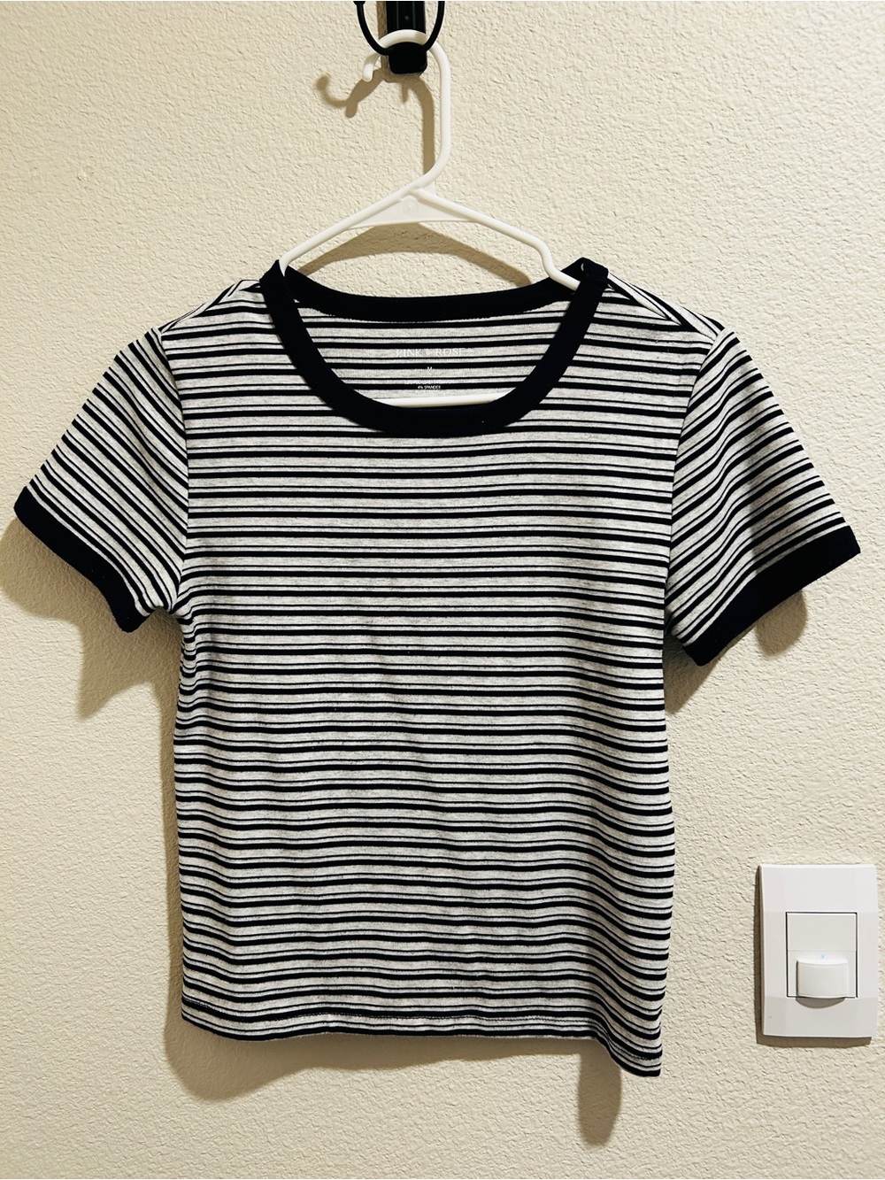 Blue & heathered grey Striped Crewneck Tee - Women's Top